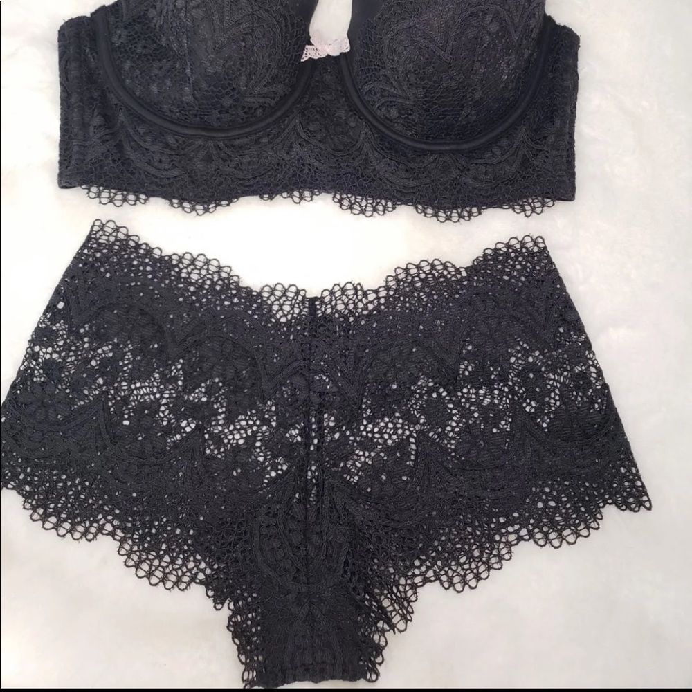 Victoria’s Secret See Thru Black Nylon Women’s Panties Panty Underwear